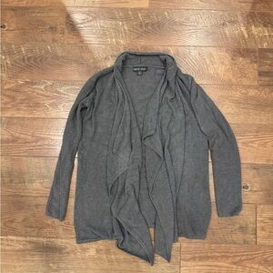 Barefoot Dreams Gray Draped Cardigan